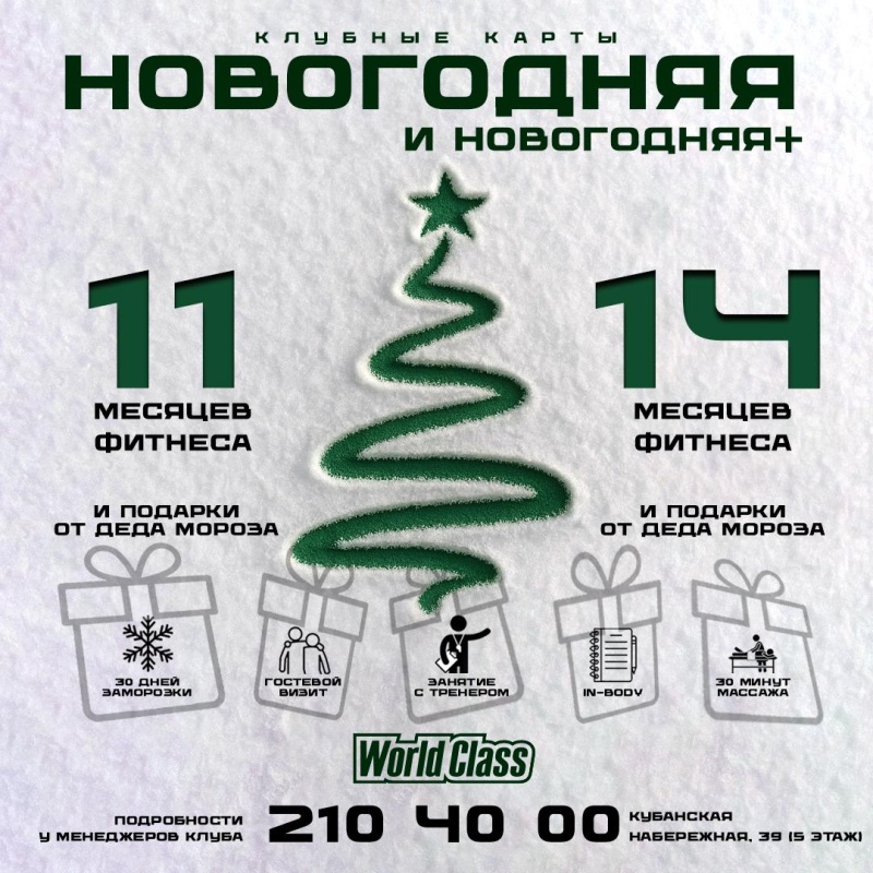 Карта "Новогодняя" и "Новогодняя+"